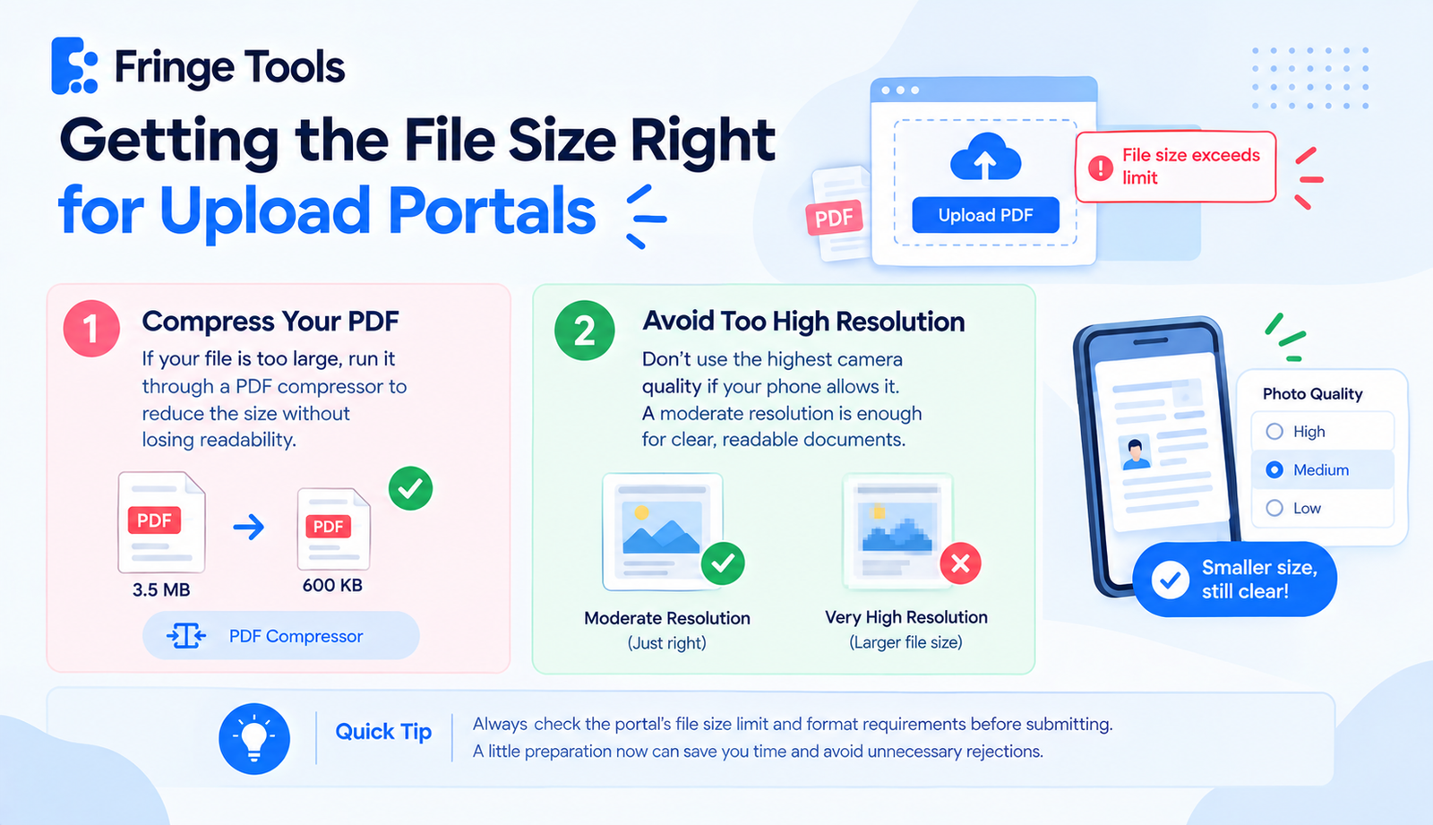 Getting the File Size Right for Upload Portals
