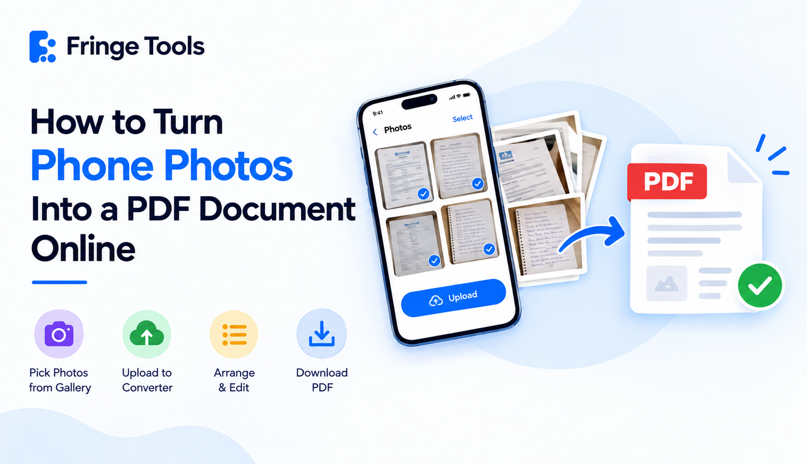 How to Turn Phone Photos Into a PDF Document Online